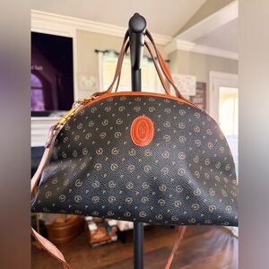 Pollini Black and Brown Crossbody Bag